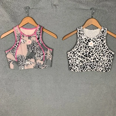 Adidas Stella McCartney True Purpose crop top tamanho pequeno recortado atlético lote de 2 - Imagem 1 de 4