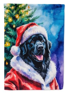 Schwarz Neufundland Weihnachten Flagge Canvas Haus Größe DAC8498CHF - Bild 1 von 4