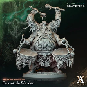 warden undead pirate crew miniature - D&D miniatures - Role Playing Game - Tabl - Picture 1 of 2