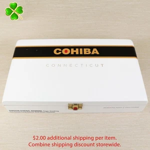 Cohiba Robusto Tubo Connecticut leere Holz Zigarrenkiste 11,5" x 6,5" x 2" - Bild 1 von 12