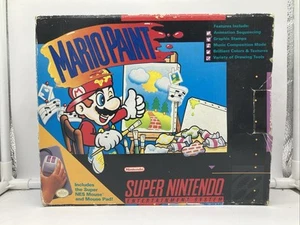 Mario Paint SNES Super Nintendo - CIB Complete In Box Untested - FREE SHIPPING - Picture 1 of 12