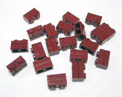 20 x LEGO Mauerstein 1x2 - Dunkelrot - 98283 - NEU - Bild 1 von 4