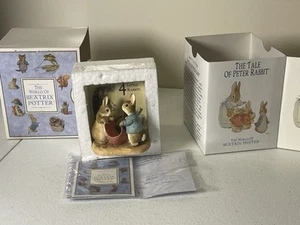 Figurina World of Beatrix Potter 4 coniglietti Peter & Benjamin Bunny 269476 - Foto 1 di 6