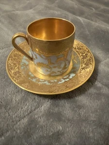 Limoges France G. Dumas fils Vintage Antique Cup And Plate - Tea Set - Picture 1 of 10