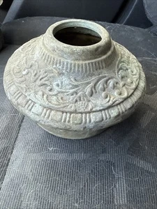 Antique Original Brass Kerosene Font - Picture 1 of 2