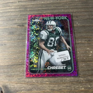 2024 Topps Chrome - Wayne Chrebet #149 rifrattore maculato magenta /399 - Foto 1 di 4