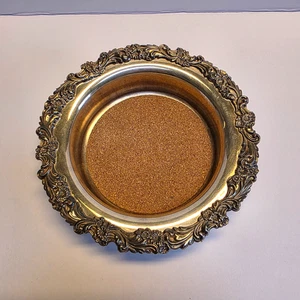 Posavasos vintage Reed & Barton plateados colección Borgoña 7" - Imagen 1 de 8