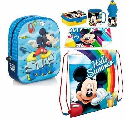 Mickey Disney En 3D Sac à Dos, Sac Sport, Porte Collation École Maternelle - Photo 1/4