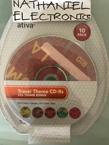 Ativa CD-R Discs 10er Pack 52x 700mb 80 Min VERSCHIEDENE THEMEN NEU IN OVP A MUST HAVE 4 BD GI - Bild 1 von 10