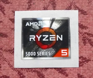 AMD Ryzen 5 serie 5000 pegatina 16,5 x 19,5 mm estuche insignia logotipo etiqueta - Imagen 1 de 1