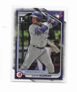 2024 BOWMAN CROMATO DAVID GUZMAN TORONTO BLU JAYS - Foto 1 di 2