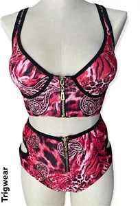 Womens High Waist Bikini Set Push Up Padded Swimsuit Swimwear Beach Bathing Suit - Picture 1 of 12