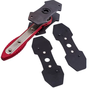 Ratcheting Brake Caliper Piston Spreader Press Tool Kit for Single / Twin Piston - Picture 1 of 10