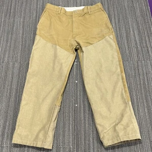 Vintage Cabelas Brush Pants Mens 38x27 Hunting Outdoor Beige Tan Hunting Outdoor - Picture 1 of 18