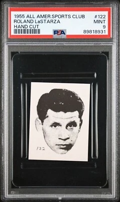 PSA 9 MINT LASTARZA 1955 ALL-AMERICAN SPORTS CLUB 122 ROLAND GRADED BOXING TPHLC - Image 1 of 2