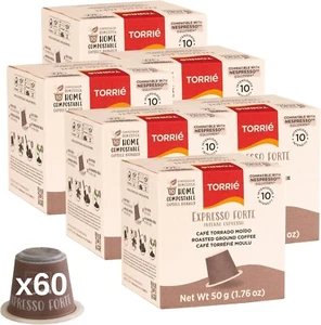 Kompostierbare Intensive Nespresso Kompatible Pods Umweltfreundlich Ohne Plastik (60 Pods) - Bild 1 von 9