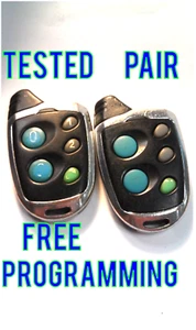 PAIR PRESTIGE PURSUIT KEYLESS REMOTE CONTROL START ALARM CLICKER 105BP ELVATJA - Picture 1 of 5