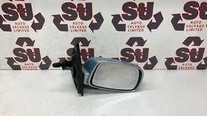 Toyota Yaris 05-12 o/s off driver right wing door mirror blue manual - Picture 1 of 24