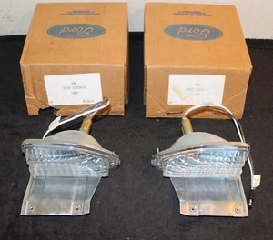 1969 Mustang Fastback Convertible Grande Mach 1 Boss NOS L+R FRONT PARKING LAMPS - Foto 1 di 7