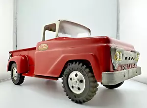 Vintage 1950s Tonka Toys Stepside Pick-up Truck, Red with White Top - Picture 1 of 16