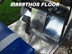 Carro de golf ezgo maratón placa de diamantes de aluminio altamente pulido 6 piezas. Cubierta de piso - Imagen 1 de 8