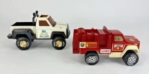 Vintage Tonka Trucks Fire Pumper Big A Auto Parts Pickup - Picture 1 of 19
