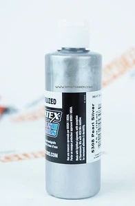 Createx Airbrush Colors 5308 Pearl Silver 4oz. water-based pearlized paint  - Picture 1 of 2