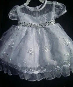 Vestido de bautismo,Bautizo,Vestido formal, Florera,Vestido Blanco Bautizo,Favores - Imagen 1 de 11