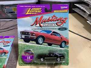 Johnny Lightning MUSTANG CLASSICS 1969 MACH I BLACK 18 - Picture 1 of 1
