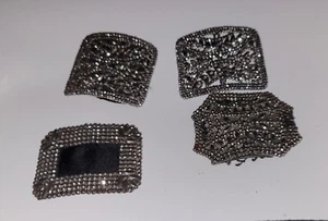 Antik viktorianisch geschnittener Stahlschuhschmuck  - Bild 1 von 3
