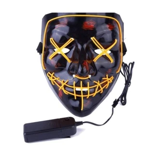 Deago The Purge Halloween skull Costume mask LED Light Up - Picture 1 of 1