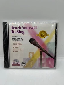 New Sealed 2001 Alfred Teach Yourself to Sing CD-ROM Windows Mac song player - Imagen 1 de 2