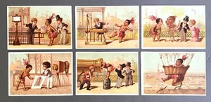 [World’s Columbia Exposition]  Group of Six Chromolithograph Trade Cards  c.1893 - Picture 1 of 5