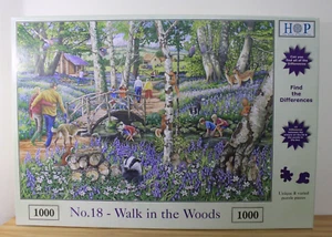 House of Puzzles No18 "Walk in the Woods" 1000 Pc Jigsaw Puzzle used. Complete. - Picture 1 of 7