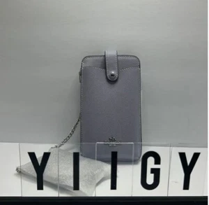 🐼💦 Bolso Bandolera Coach C6884 🐼💦 Cuero Granulado Teléfono Tarjeta de Crédito 🐼 W4 - Imagen 1 de 7