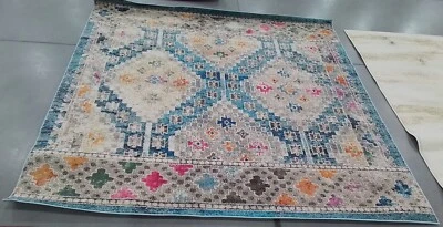 Пятнистый ковер сзади DBLUE / YELLOW 6-7 дюймов x 6-7 дюймов сниженная цена 1172760498 MAD418N-7SQ - Изображение 1 из 4