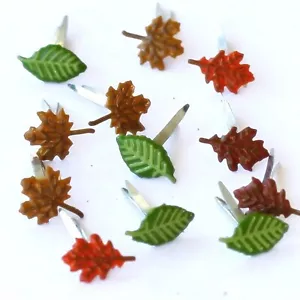 DIMINUTA HOJA DE OTOÑO MINI BRADS Hojas Otoño Libro de recortes Fabricación de tarjetas Estampado - Imagen 1 de 1