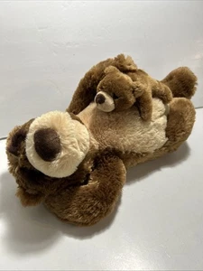 Gund Schnarchender Papa Bär & kleiner Bär Teddybär Plüsch schnarcht & spricht FUNKTIONIERT IN EINWANDFREIEM ZUSTAND - Bild 1 von 17