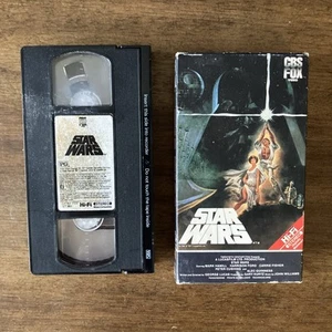 Star Wars VHS 1977 1984 Release CBS FOX Video Tape Carrie Fisher Mark Hamill - Imagen 1 de 11