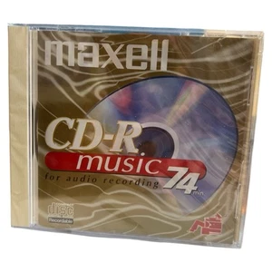 Maxell CD-R Music For Audio Recording 74min - Single CD Sealed Unused - Picture 1 of 2