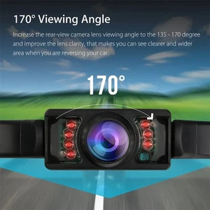 Car Rear View Backup Camera Parking Reverse Back Up Camera Waterproof CMOS 7LED - Picture 1 of 9