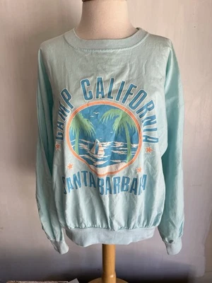 CAMP CALIFORNIA SANTA BARBARA Vintage 80s Quitman USA Long Sleeve T-Shirt Large - Image 1 of 4