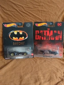 Hot Wheels 2022 Premium DC Batman Batmobile plus The Batman Batmobile - Picture 1 of 5