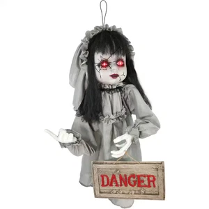 29 pollici Animatronic Infestato Vittoriano Bambino Rompicapo Halloween Prop - Foto 1 di 12