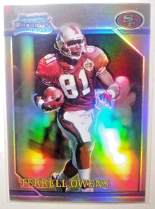 2001 Bowman Chrome #BRC10 Terrell Owens 1996 Rookies Refractor - Bild 1 von 2