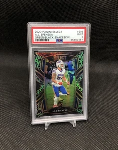 2020 Select AJ Epenesa /2 GREEN & BLACK SNAKESKIN CLUB LEVEL SSP RC No. 295 📈📈 - Picture 1 of 23