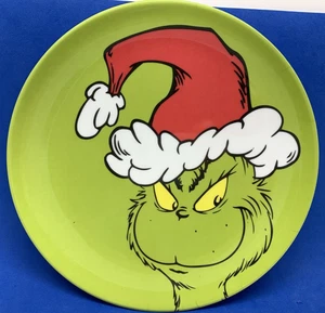 2025 Bioworld NEW The GRINCH Smile 8" Melamine Plate - Picture 1 of 2