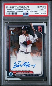 2024 BOWMAN DRAFT CHROME PROSPECT AUTO #CPABM BRADEN MONTGOMERY PSA 9 - Picture 1 of 2