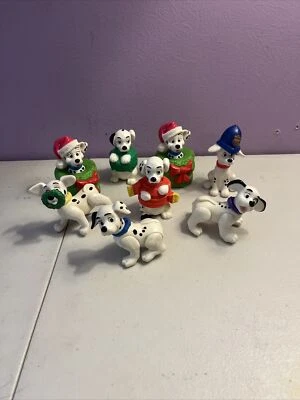 LOT of 8 Vintage Disney 101 DALMATIANS TOYS Figures 3 Jointed EUC - Image 1 of 4