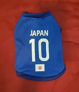 NWT Daiso Dog Blue Japan Soccer / Football Jersey Shirt - size S For Toy Dogs - Picture 1 of 5
